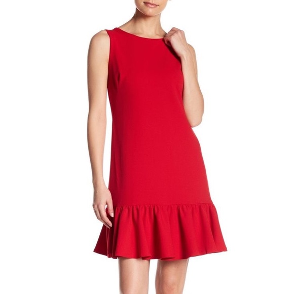 Red Dress w/ Ruffles - Picture 7 of 8